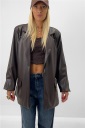 blazer effetto pelle kalie